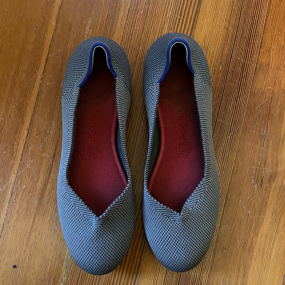 Rothy’s charcoal round flats *READ description*